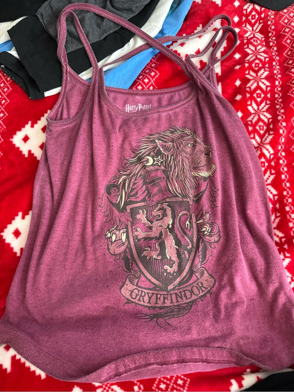 Warner Bros. Gryffindor Maroon Tank Top